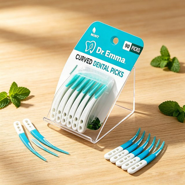 Emma Interdentalbürsten, Silikon-Orthodontische Zwischenraumbürsten, Weich - Bild 1