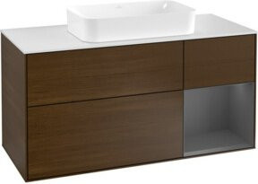 V&B Waschtischunterschrank Finion in Anthrazit, Breite: 120 cm, Tiefe: 50,1 cm, Höhe: 50,1 cm - Bild 1