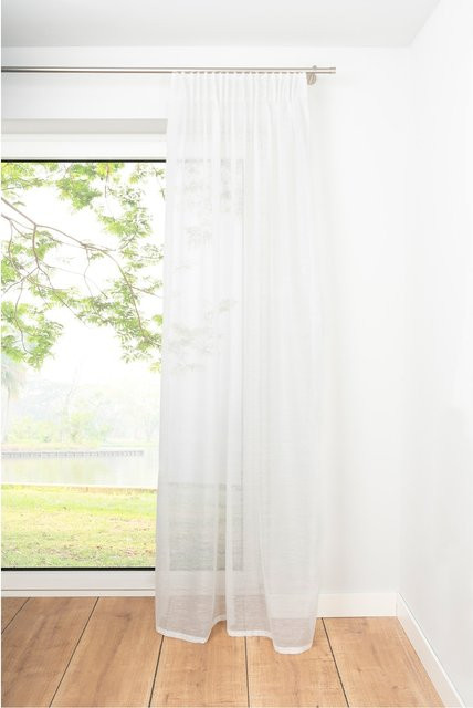 Ondeco Schlaufenschal Soft Gardine blickdicht, Farbe: Weiß, Breite: 135 cm, Höhe: 245 cm - Bild 1