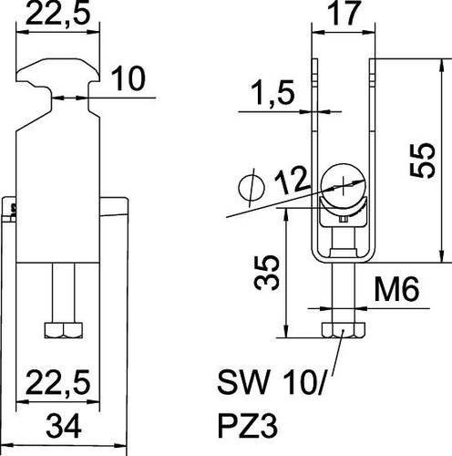 OBO Bettermann Bügelschelle 1186403 - Bild 1