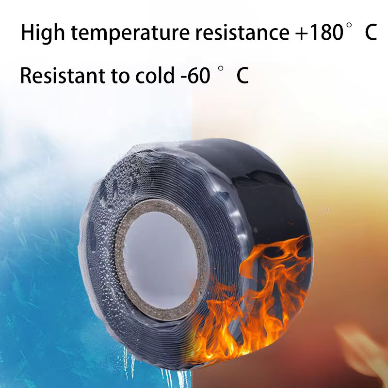 Selbstverschmelzendes Silikonkautschuk-Klebeband in Weiß, flammhemmend und wasserdicht zur Isolierung und Rohrreparatur - Bild 2