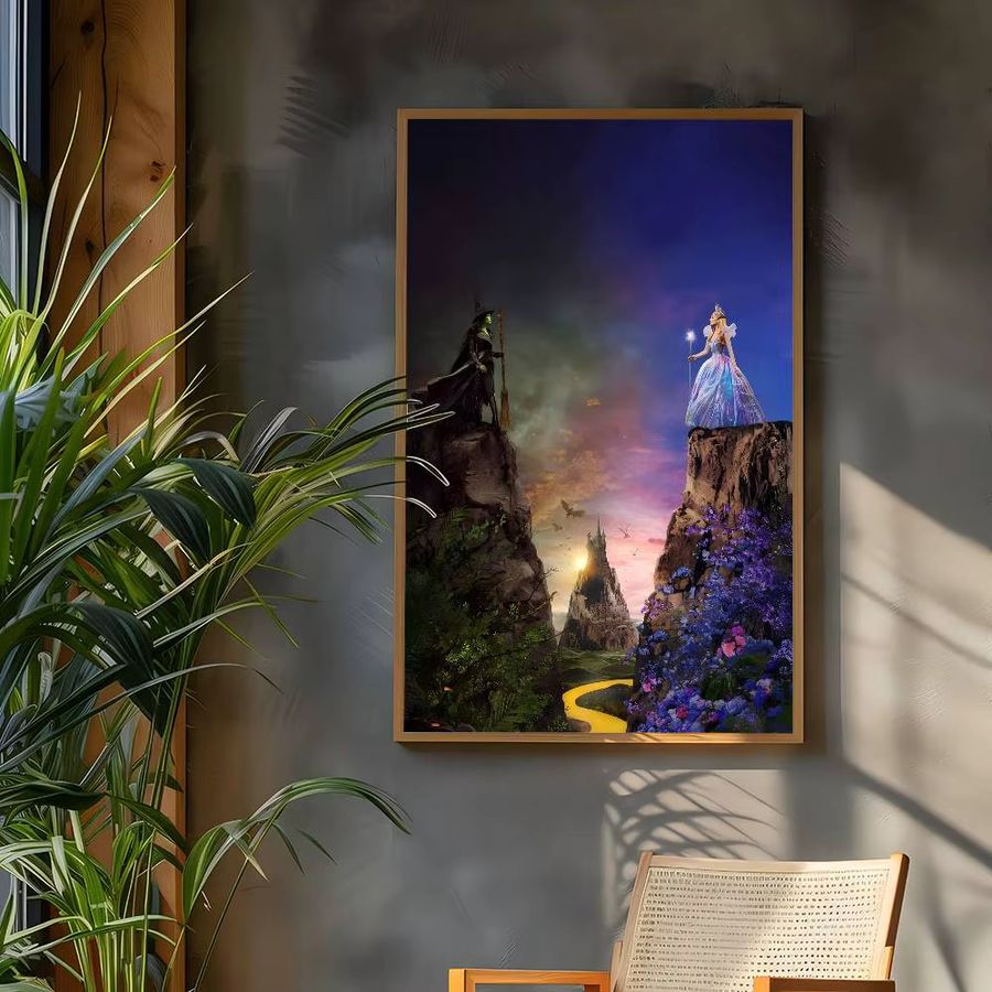 Wicked Movie Anime Poster Wandkunst aus weißem Kraftpapier - Bild 2