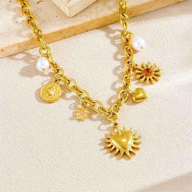 DIEYURO Halskette Edelstahl, Gold, Damen - Bild 1
