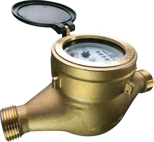 Conmetall Hauswasserzähler aus Messing in Goldfarben - Bild 1