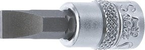 BGS Bit-Einsatz Schlitz 7 mm mit 6,3 mm (1/4") Innenvierkant in Silber - Bild 1