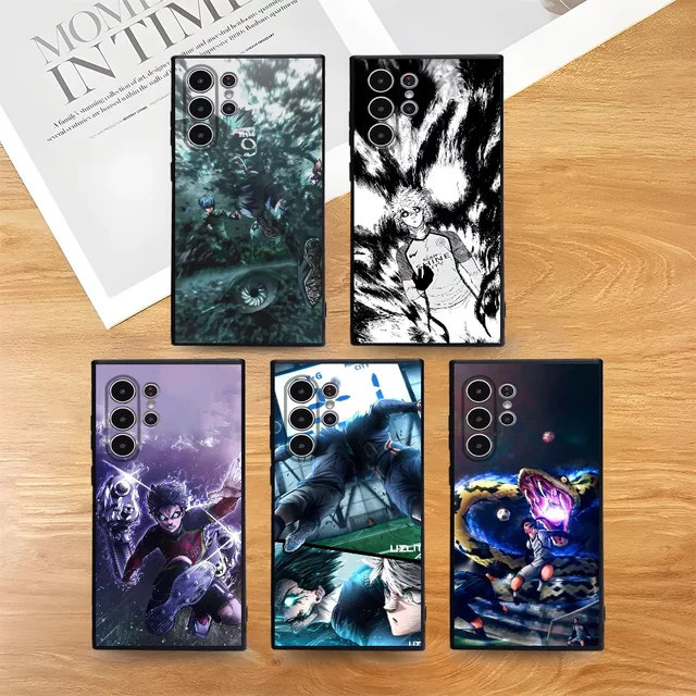B-BLUE LOCKS S-Seishiro Nagi Handyhülle für Samsung Galaxy S21 S22 S23 S24 S25 Serie FE Plus Ultra, TPU Weichschale, Multicolour - Bild 1