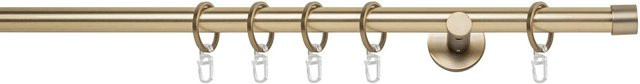 Mydeco Gardinenstange mit Endstück Cap in Gold, Durchmesser: 2 cm, Länge: 380 cm - Bild 1