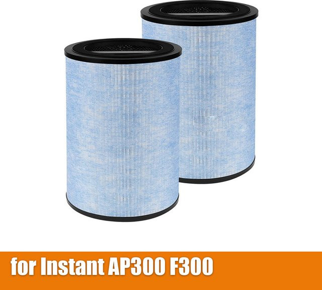 Instant AP300 Ersatzfilter-Set mit H13 True HEPA-Filter und Aktivkohlefilter für 4-stufige Filtration, Blau - Bild 1