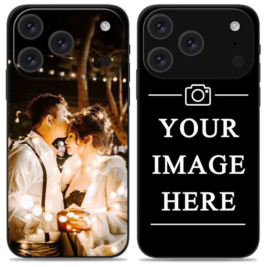 Personalisierte iPhone Hülle mit eigenem Foto in Matt Weiß für Apple iPhone 17 16 15 14 13 12 11 Pro Max und 16e - Bild 3