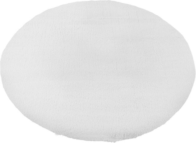 Runder Teppich Moyo aus Fellimitat in Beige, Durchmesser: 160 cm - Bild 1