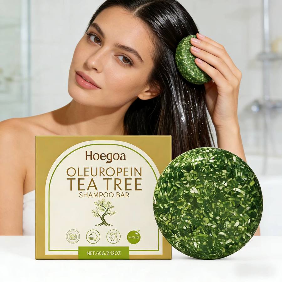 HOEGOA Teebaumöl-Shampoo, 60 g, für Schuppen und strapaziertes Haar - Bild 3