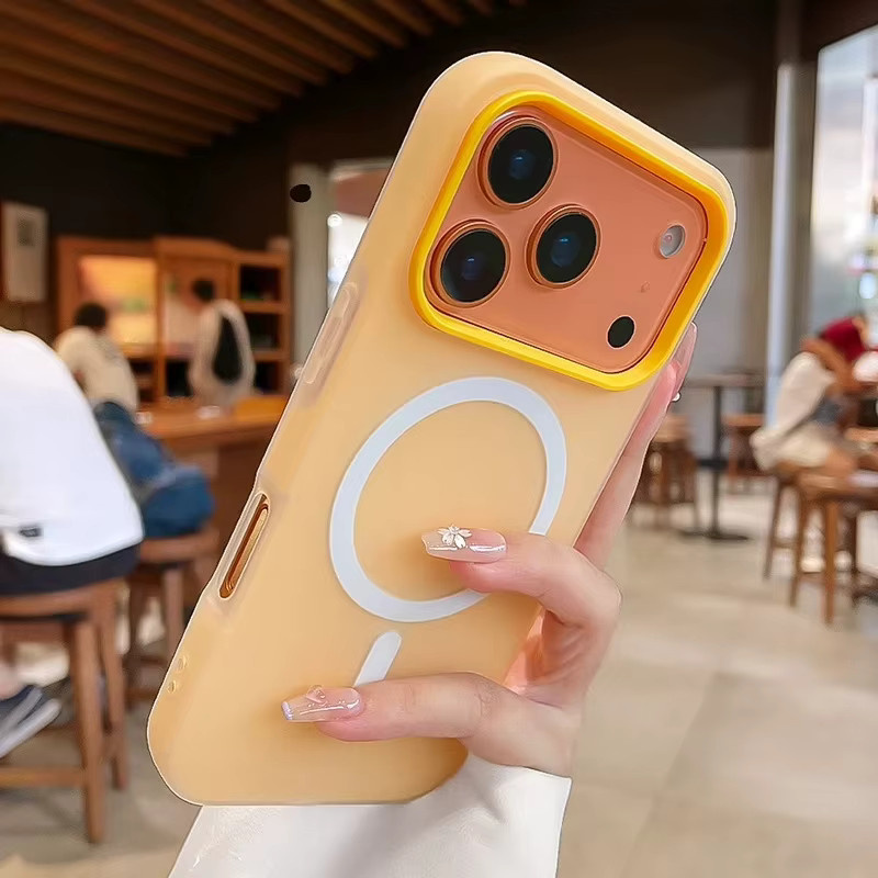 Magnetische 2-in-1 Silikon Schutzhülle für iPhone 11 bis iPhone 17 Air Pro Max, stoßfestes Magsafe Bumper Cover, Farbe: Blau - Bild 1