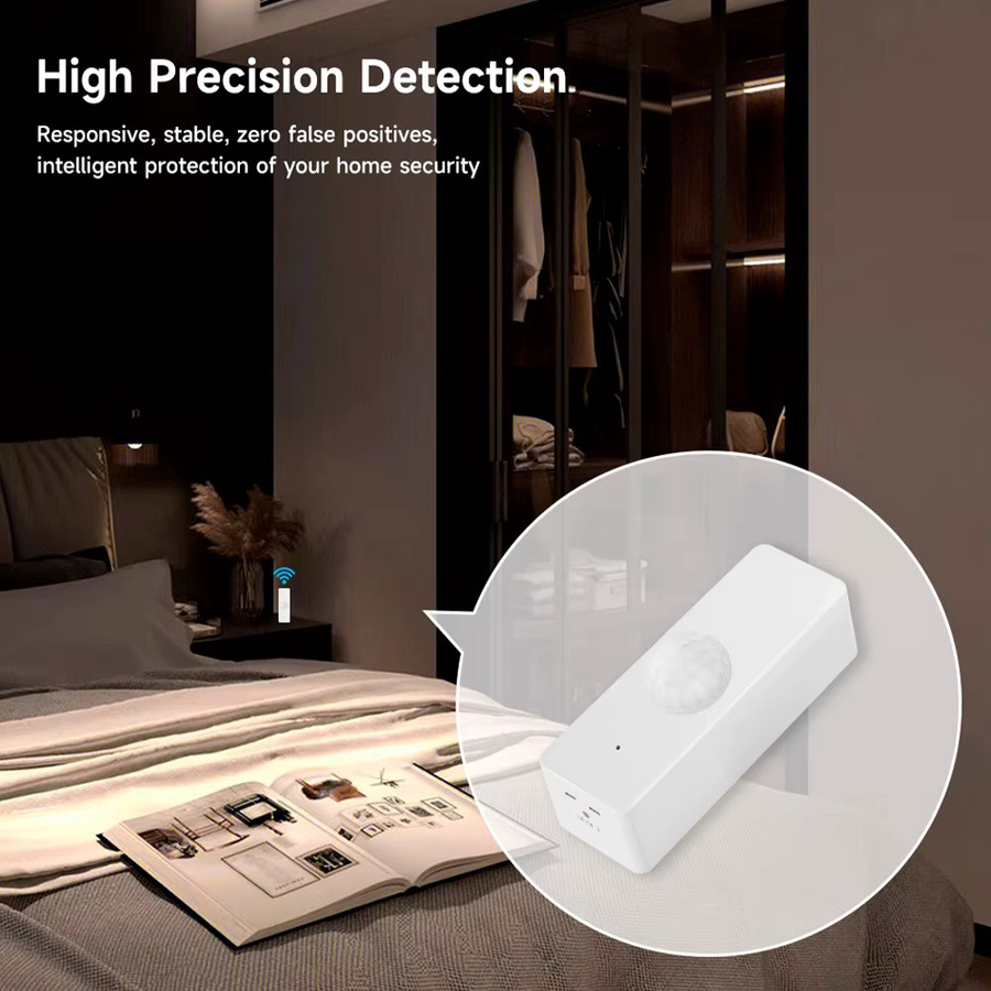 Tuya Smart Home PIR Bewegungsmelder WiFi & Zigbee Infrarot-Körpersensor Sicherheitsalarm in Weiß, kompatibel mit Alexa und Google Home - Bild 3
