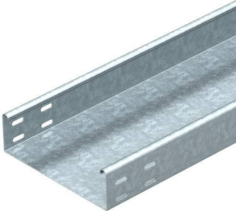 OBO Bettermann Kabelrinne 6063234, Farbe: Silber, B/H/L: 100,00 mm x 60,00 mm x 3 m - Bild 1
