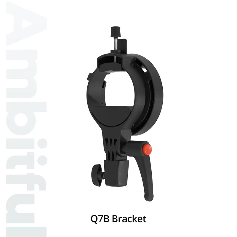 Ambitful Mini Mount auf Bowens Mount Adapter in Schwarz für Godox, YQ113, Q7F, Q7B und TRIOPO K3 Mount Kit - Bild 2