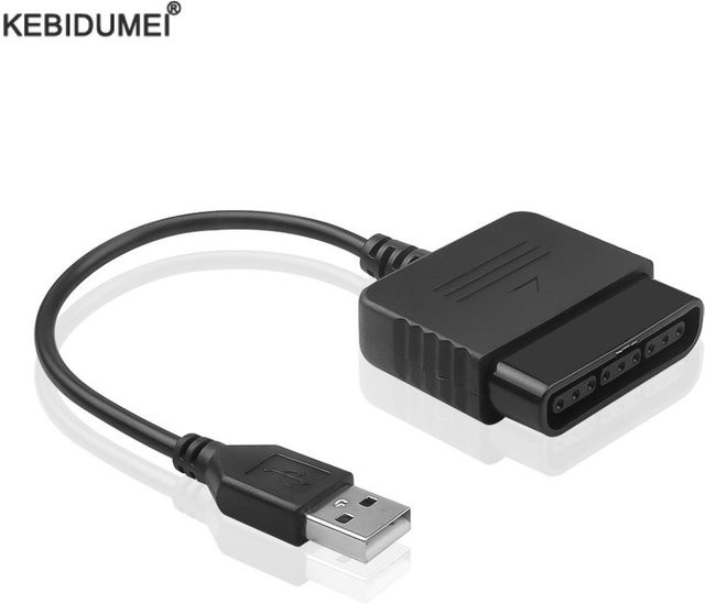 Sony USB Adapter für PS2 zu PS3 und PC als Video Konverter für PlayStation Gaming Controller in Schwarz - Bild 1