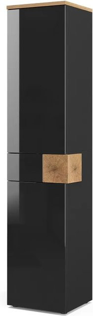 Vicco Badschrank Eden Hochschrank in Anthrazit mit 2 Türen und Schubladen B: 40 cm, H: 184,2 cm - Bild 2
