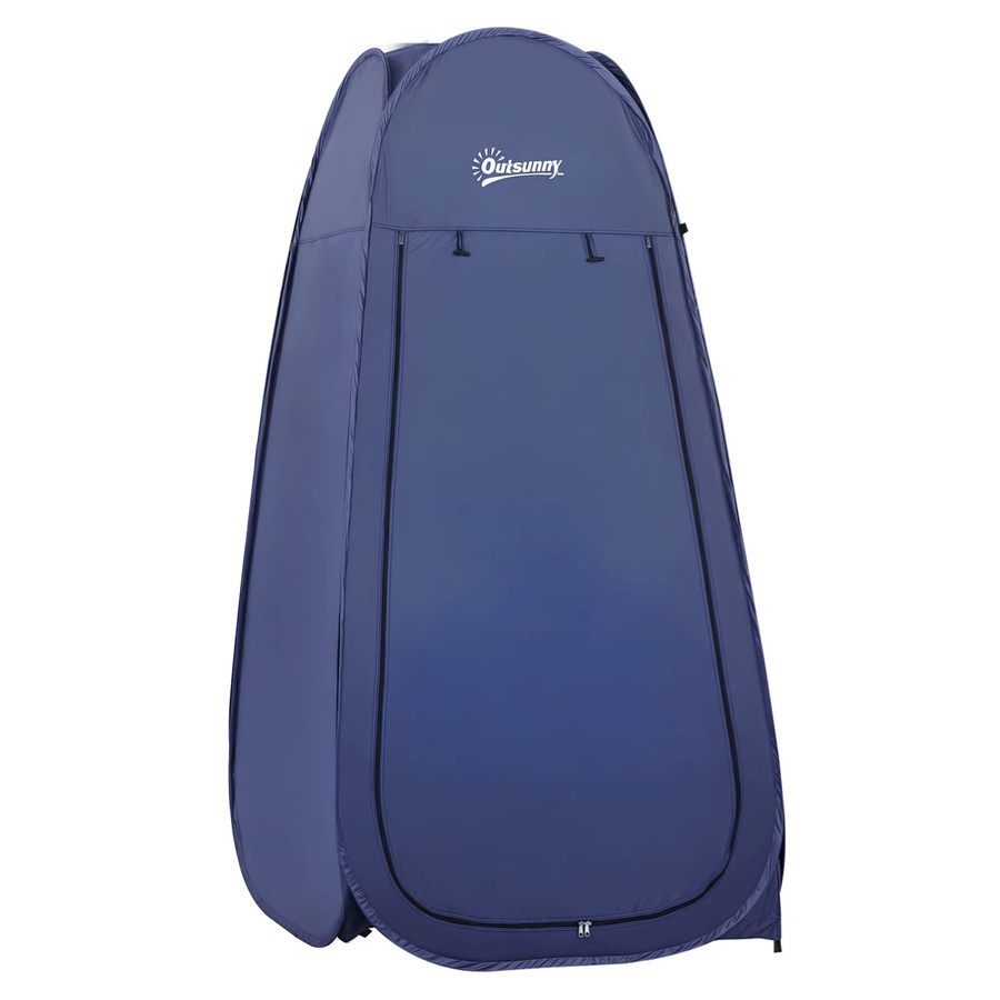 Outsunny Pop-up-Duschzelt und tragbares Toilettenzelt mit UV-Schutz in Blau oder Grün inklusive Tragetasche für Strand, Angeln und Wandern - Bild 2