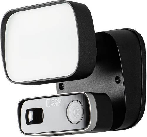 Konstsmide Smartlight klein 7867-750 WLAN IP Überwachungskamera in Schwarz mit 1920 x 1080 Pixeln - Bild 1