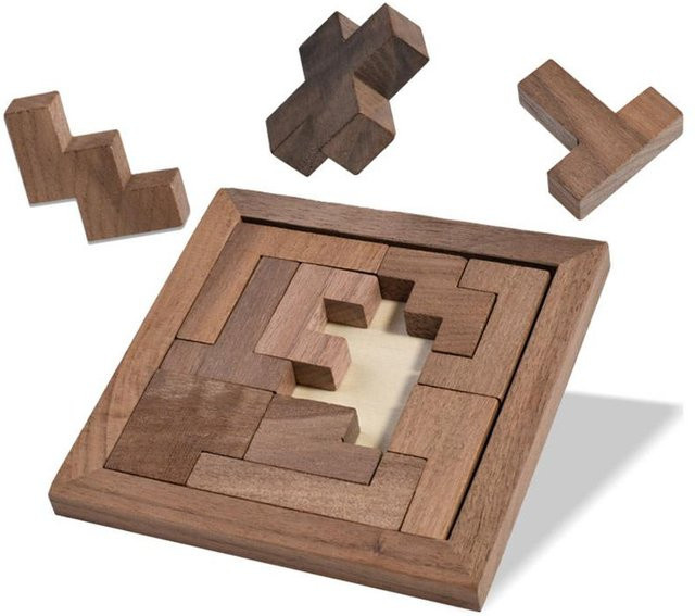 Binchi Walnuss Russische Bausteine Puzzle 3D, Holzlegepuzzle, ab 14 Jahren - Bild 1