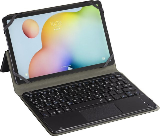 Hama Tablet-Case Premium Bluetooth Tastaturhülle für Tablets 9,5-11 Zoll in Grau - Bild 1