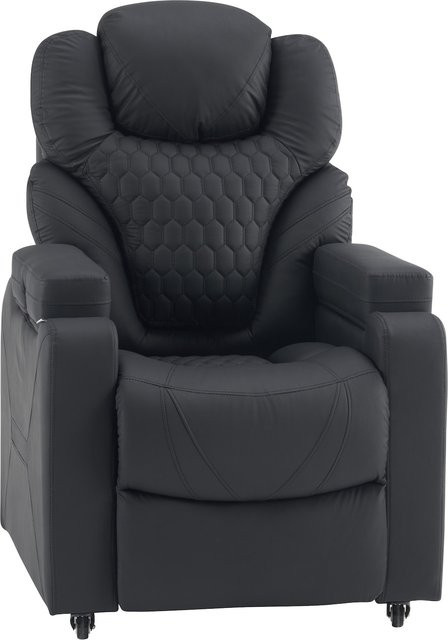 hjh OFFICE Gaming Chair Game Sport RX Loungesessel aus Kunstleder mit Armlehnen, Schwarz - Bild 1