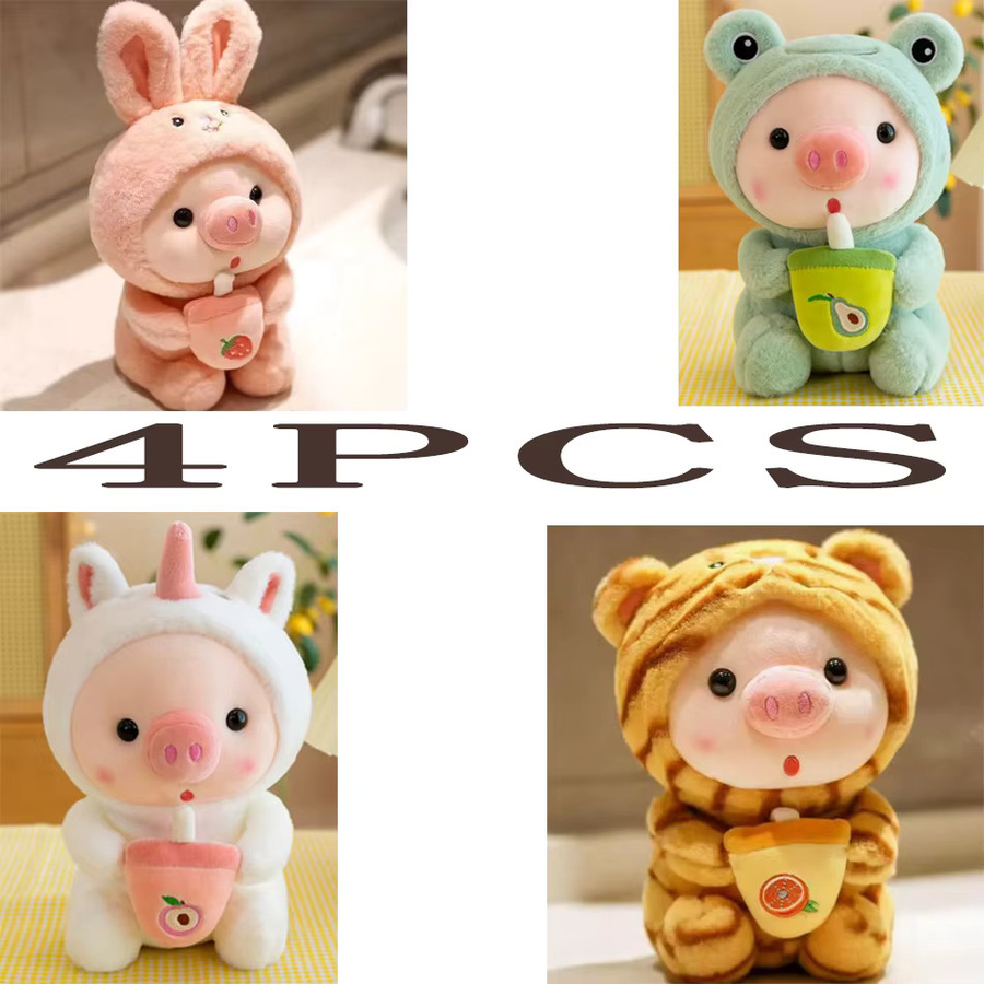 Bandai Lulu Schweinchen, Plüschtier, Rosa, 22cm - Bild 2