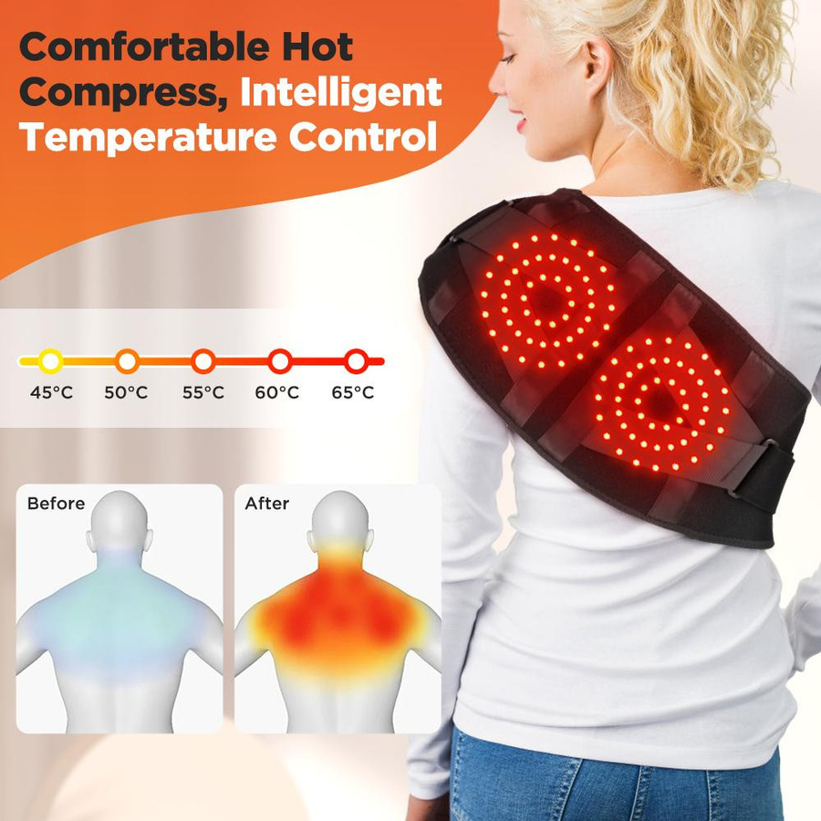 Heiz-Vibrations-Massagegürtel mit Rotlicht-Therapie - Bild 3