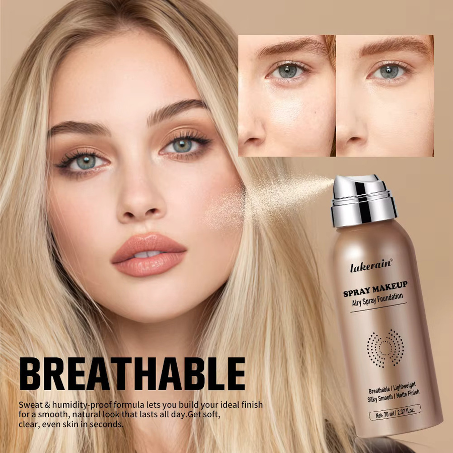 ibcccndc Spray-Foundation Magic Airbrush, Nude, Mattierend, 70 ml - Bild 6