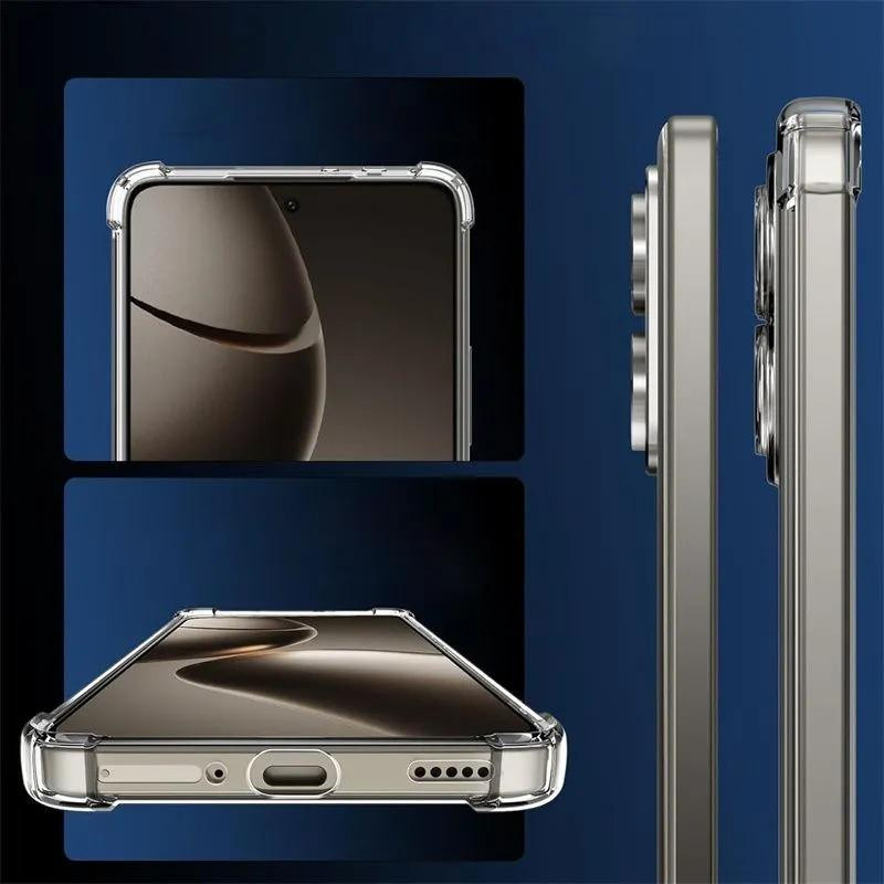 Stoßfeste Schutzhülle für Xiaomi 14 Pro und 14T Pro, transparente Bumper Case mit verstärkten Ecken - Bild 3
