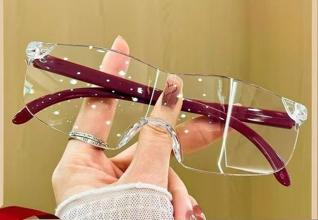 Rooftrellen Lesebrille, randlos, rectangular, Unisex, Kunststoff - Bild 1