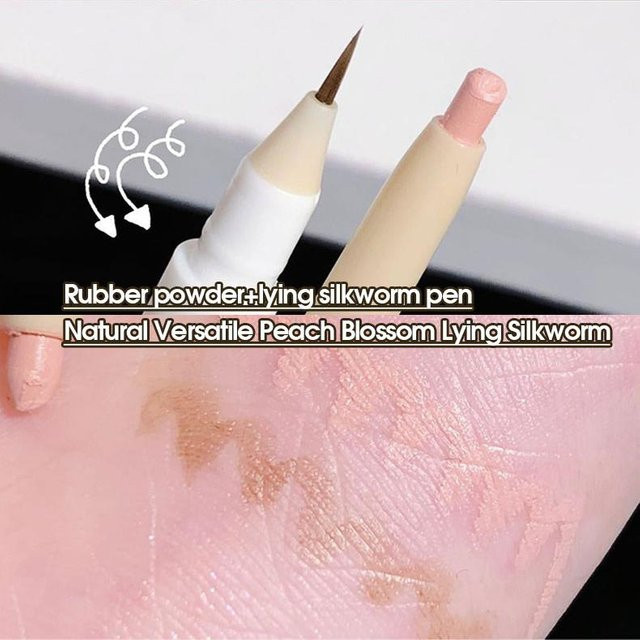 OTRESS Doppelkopf Lidschattenstift Peach Blossom, Schimmernd & Matt - Bild 1