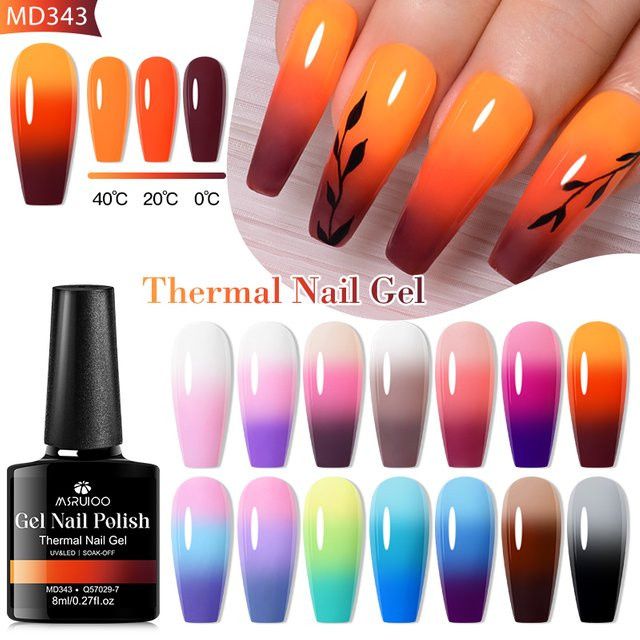 MSRUIOO Thermogel-Nagellack, 8 ml, Glänzend, Gel - Bild 1