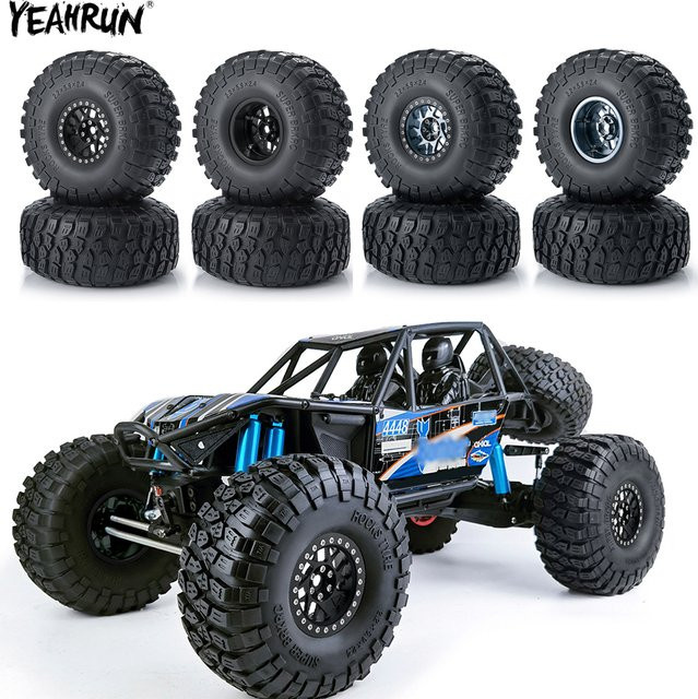 YEAHRUN Beadlock-Felgen, 2,2 Zoll Gummireifen, 1:10, 4-teiliges Set - Bild 1