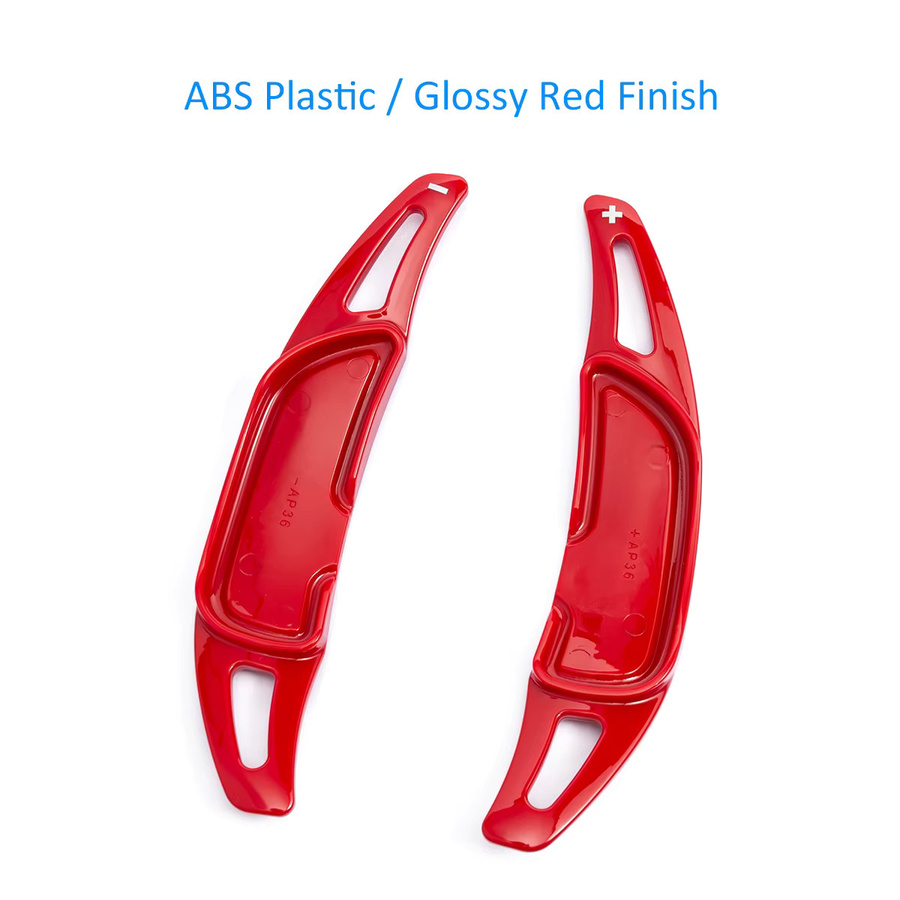 Paddle Shifter Verlängerung Zierleisten in Rot für Mercedes-AMG A35 A45 C43 C63 E53 E63 S65 CLA35 GLA45 GLS63 - Bild 2