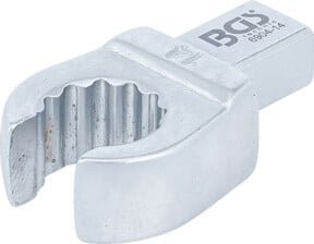 BGS Einsteck-Ringschlüssel aus Chrom-Vanadium in Silber, 14 mm, Aufnahme 9 x 12 mm - Bild 1