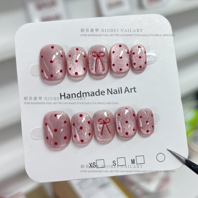 Stylebon Nagelkunst-Set, 10-teilig, glänzend, Ballett-Design, Damen - Bild 1