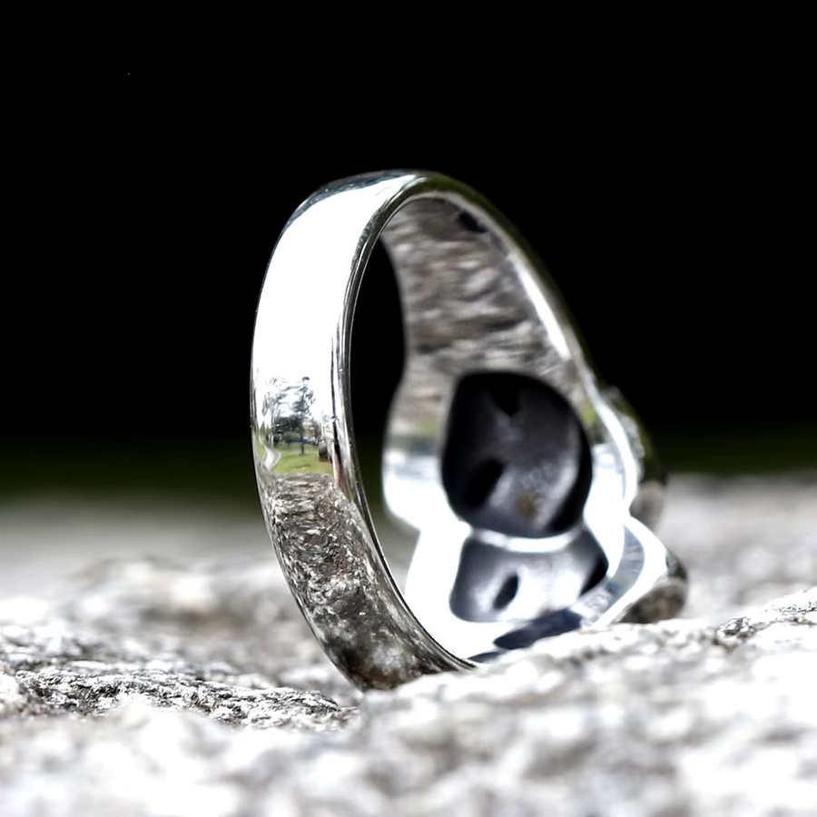 Ring Cry and Smile, Edelstahl, Silber, Unisex - Bild 3