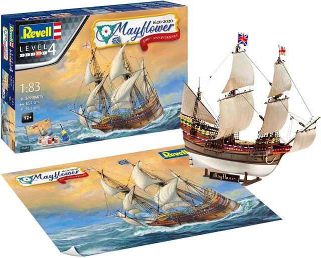 Revell Mayflower - 400th Anniversary Geschenkset, 1:83, ab 12 Jahre - Bild 1