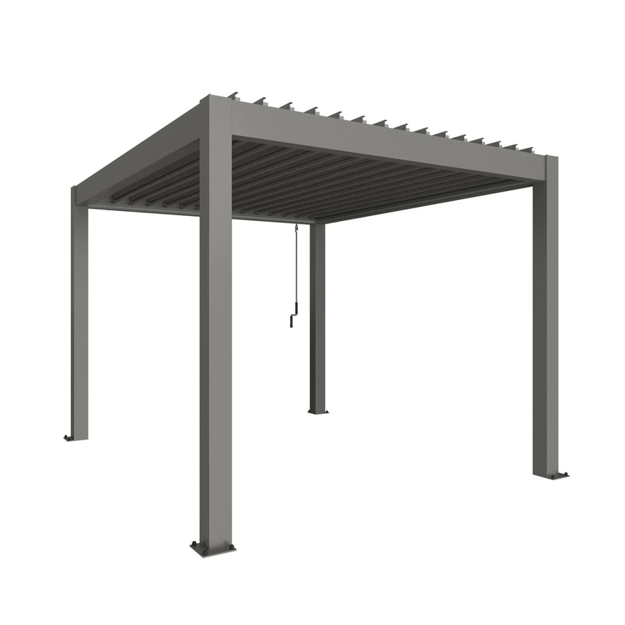 Biohort Pergola mit Lamellendach in Quarzgrau-Metallic, B/H/T: 367,5 x 255 x 312 cm - Bild 2