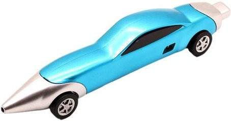 Ougeya Writing Auto Spielzeug Kugelschreiber mit rollenden Rädern in Blau - Bild 1