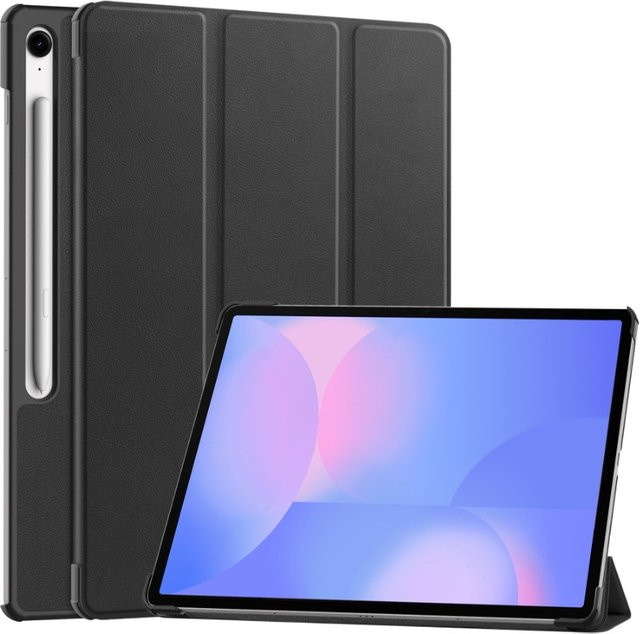 Smart Case für Samsung Galaxy Tab S10 FE Plus 13,1 Zoll (2025) SM-X620 mit klappbarem Ständer und Auto-Sleep Funktion in Schwarz - Bild 1