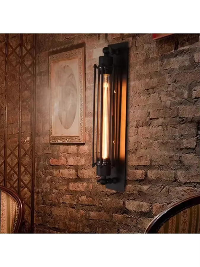 JOYINLED Wandleuchte im Industriestil aus Schmiedeeisen in Retro-Optik - Bild 3