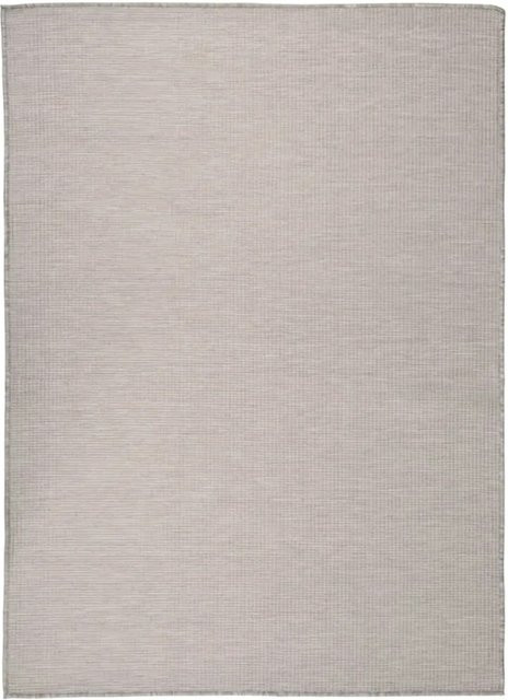 vidaXL Outdoorteppich Flachgewebe in Taupe, Beige und Grau, UV-beständig, B/T: 200 x 280 cm - Bild 1