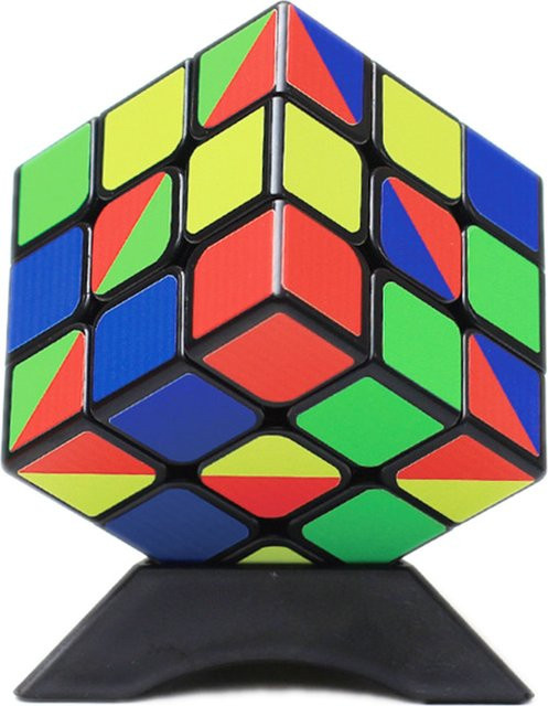 3x3 Regenbogen Würfel, Zauberwürfel, Bunt / Mehrfarbig - Bild 1
