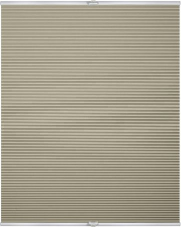 Lichtblick Thermo-Plissee Klemmfix in Beige, B: 75 cm, H: 130 cm - Bild 1