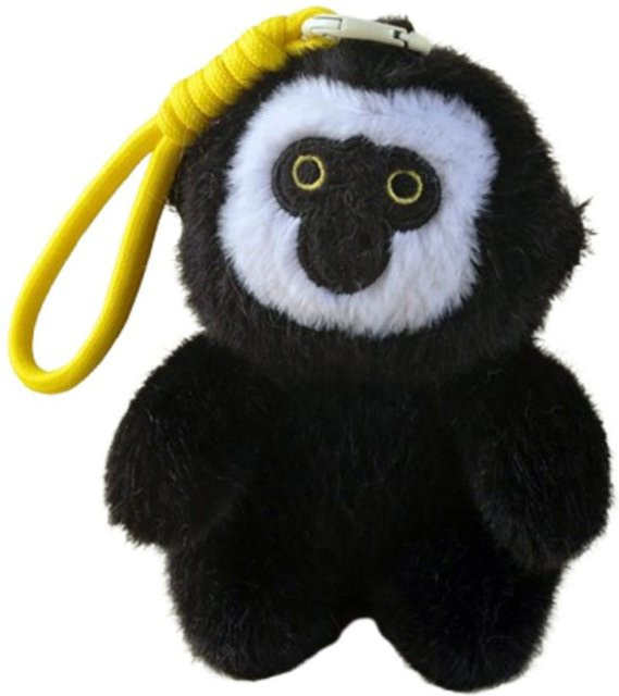 Binchi Outdoor Equipment Affen Anhänger, Weißgesichtiger Saky, 12cm, Schwarz - Bild 1