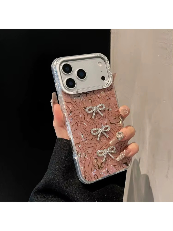 Luxus 3D Bogen Handyhülle Aurora Laser Acryl für iPhone 17 17 Air 17 Pro 17 Pro Max 16 15 14 13 in Multicolour - Bild 3