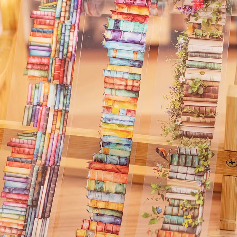 Retro PET Washi Tape Rolle für DIY Dekoration und Scrapbooking in Multicolour - Bild 5