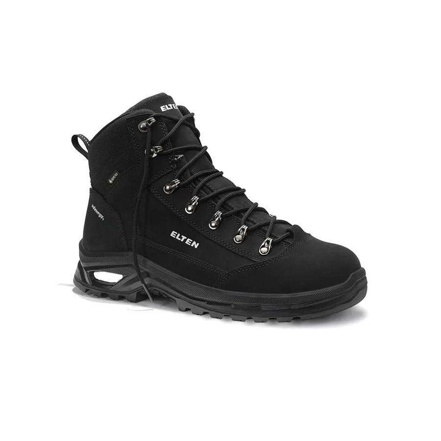 Elten Sicherheitsschnürstiefel Saloro XXP GTX Black Mid ESD S3S WR aus Nubukleder in Größe 44 - Bild 2